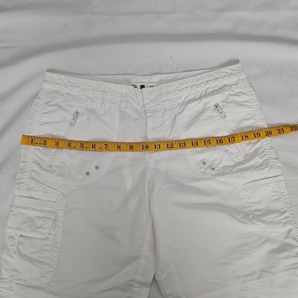 GAP Women's White 469532 Zippered Pockets Board Shorts Size 6 - Picture 10 of 12